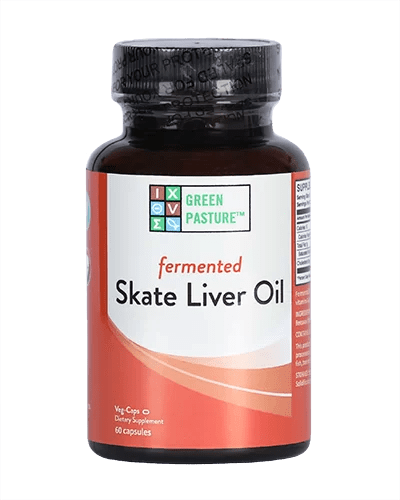 Green Pasture Fermented Skate Liver Oil – 120 Capsule