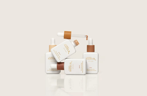 Agent Nateur holi (sun) spf 50 dewy tinted skin drops - Almond (for light to medium complexions)