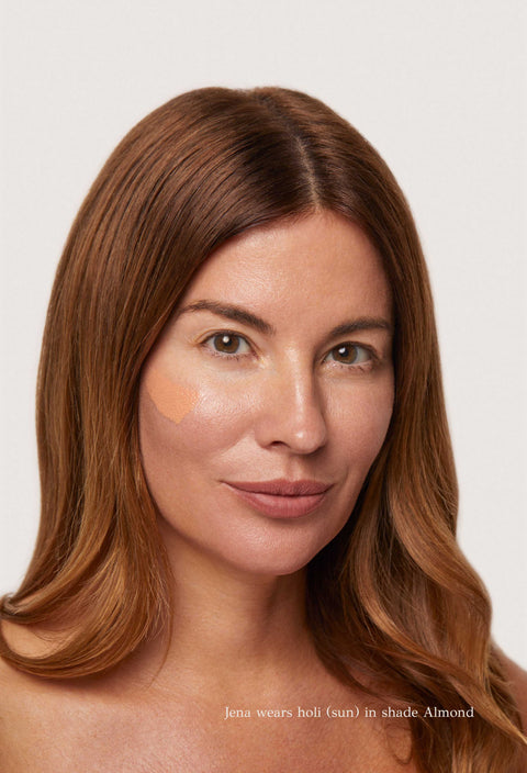 Agent Nateur holi (sun) spf 50 dewy tinted skin drops - Almond (for light to medium complexions)
