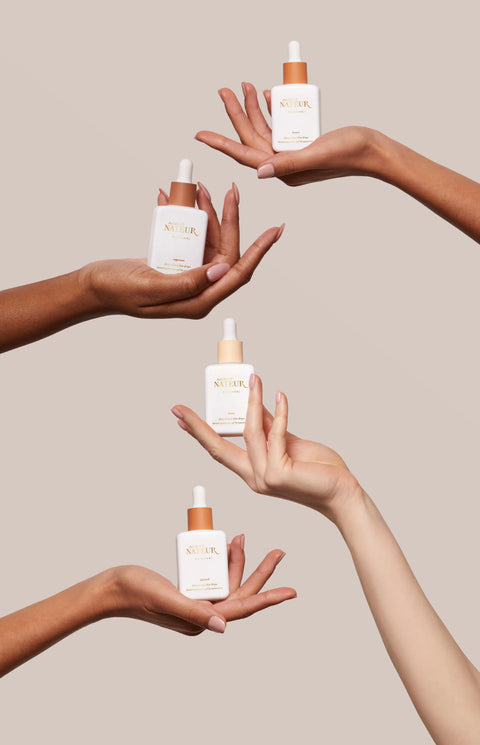 Agent Nateur holi (sun) spf 50 dewy tinted skin drops - Almond (for light to medium complexions)