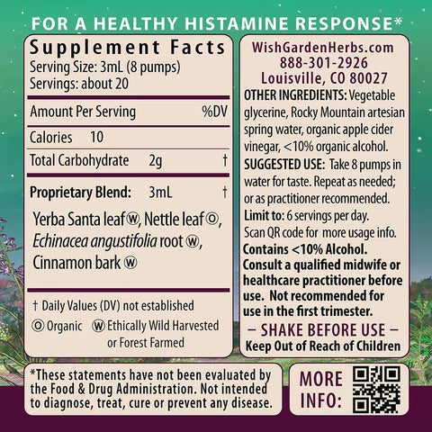 Wishgarden Herbs Kick-Ass Allergy Seasonal Rescue For Pregnancy (2oz Pump)