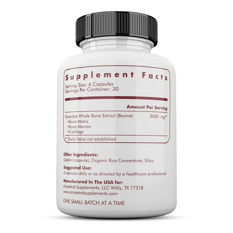 Ancestral Supplements Grass Fed Bone & Marrow