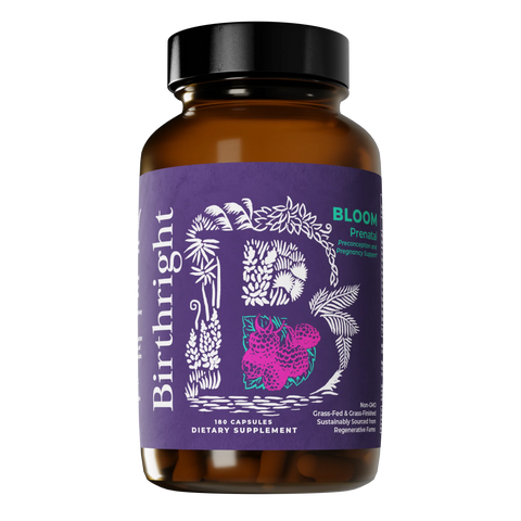 Birthright Bloom Prenatal Supplement - 180 Capsules, 30 Servings