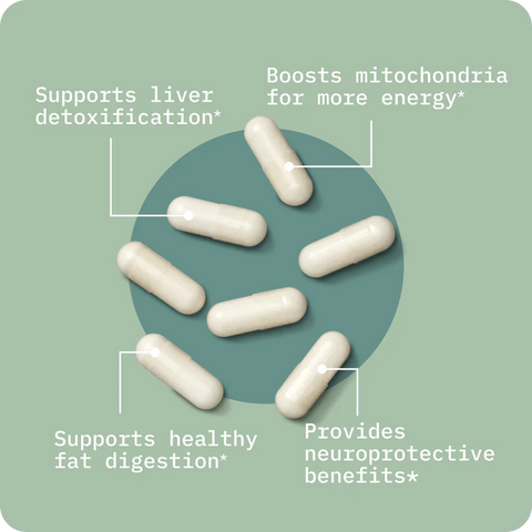 BodyBio TUDCA (Tauroursodeoxycholic Acid) Supplement (60 Capsules)
