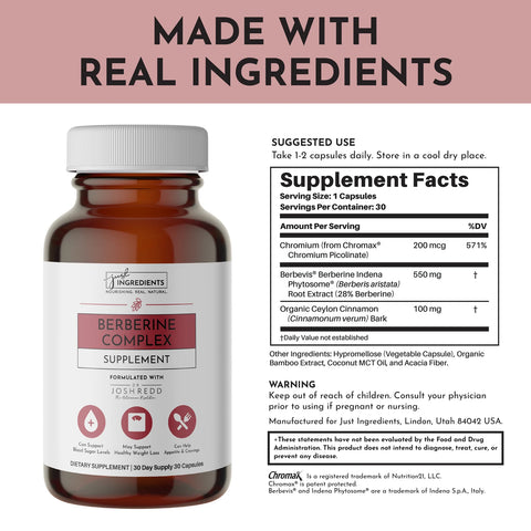 Just Ingredients Berberine Supplement
