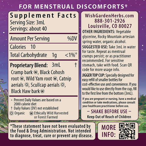 Wishgarden Herbs Cramp Release Menses Soother (2oz Pump)