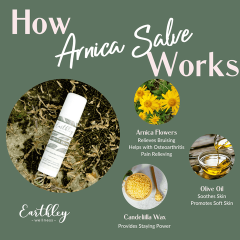 Earthley Arnica Salve With Beeswax (0.5 oz Stick)