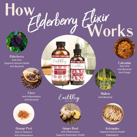 Earthley Elderberry Elixir (2 OZ) (ALCOHOL)