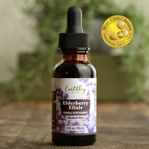 Earthley Elderberry Elixir (8 OZ) (ALCOHOL FREE)