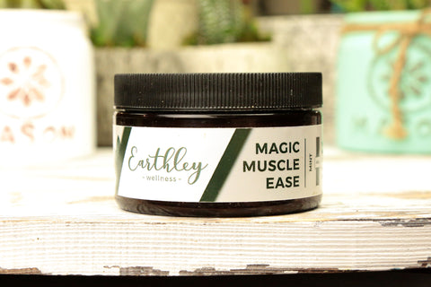 Earthley Magic Muscle Ease With Candelilla Wax (2 OZ JAR) (MINT)
