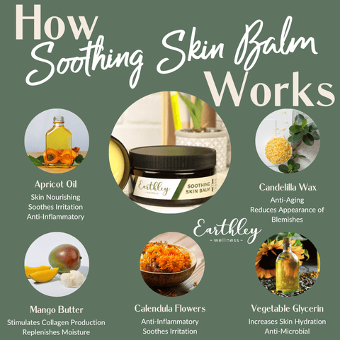 Earthley Soothing Skin Balm (4 OZ) (With Candelilla Wax)
