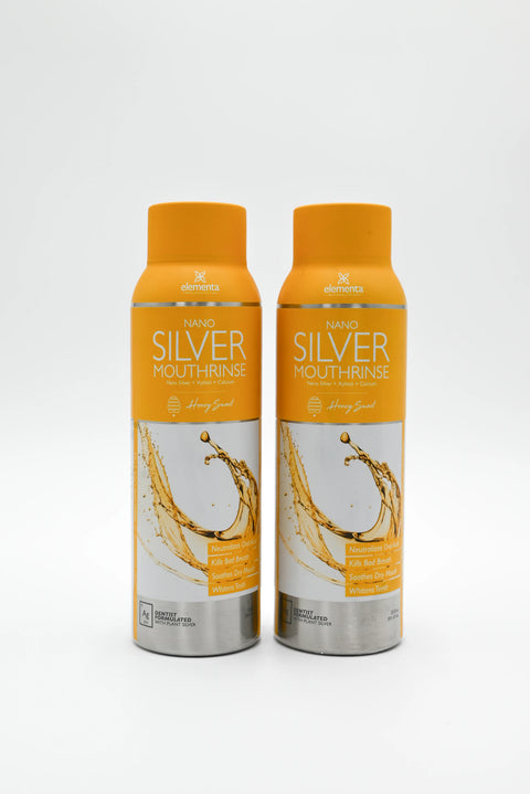 Elementa Silver 20 oz Honey Sweet Rinse - Reusable High Grade Stainless Steel Container