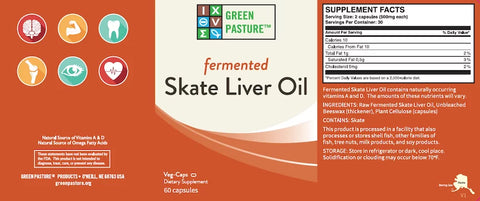 Green Pasture Fermented Skate Liver Oil