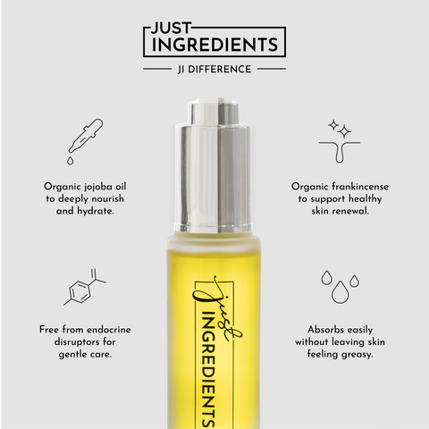 Just Ingredients Coconut Vanilla Organic Face Serum Oil - 2 oz