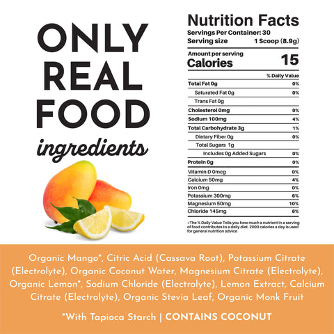 Just Ingredients Mango Lemonade Electrolytes