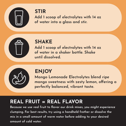 Just Ingredients Mango Lemonade Electrolytes