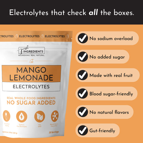 Just Ingredients Mango Lemonade Electrolytes