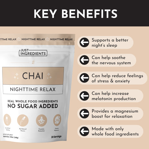 Just Ingredients Chai Nighttime Relax