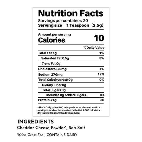 Just Ingredients Cheddar Cheese Popcorn Salt