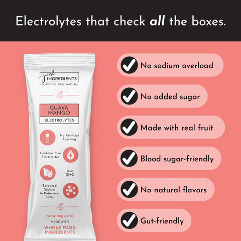 Just Ingredients Guava Mango Electrolytes Stick