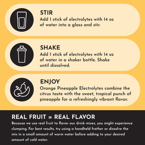 Just Ingredients Orange Pineapple Electrolytes Stick