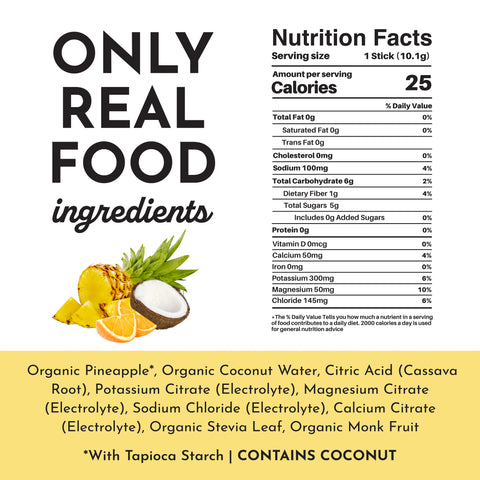 Just Ingredients Tropical Paradise Electrolytes Stick