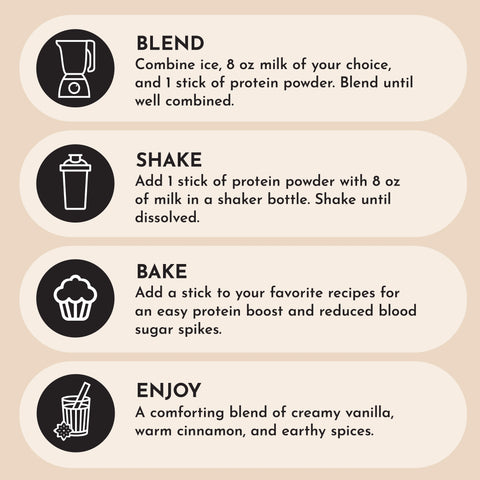 Just Ingredients Chai Protein Powder Stick