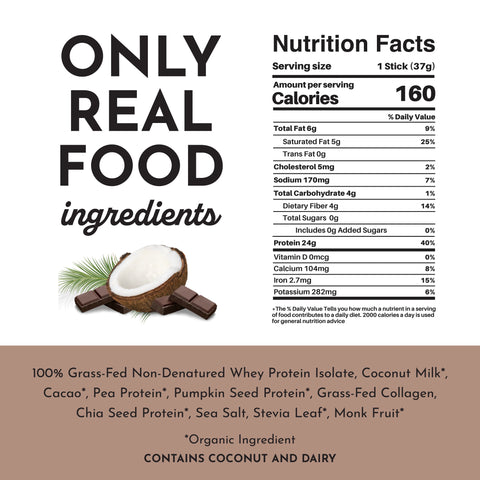 Just Ingredients Coconut Chocolate Protein Powder Stick