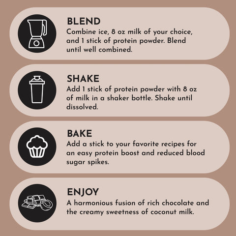 Just Ingredients Coconut Chocolate Protein Powder Stick