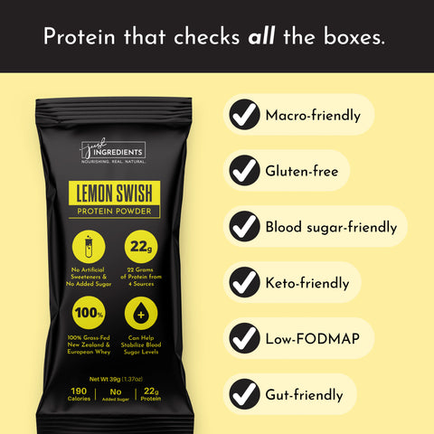 Just Ingredients Lemon Swish Protein Powder Stick