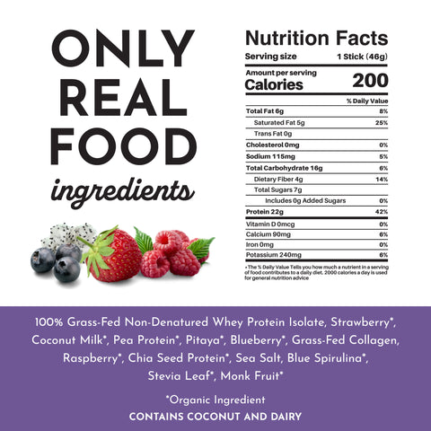 Just Ingredients Mountain Berry Protein Powder Stick