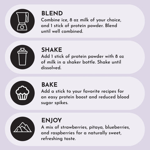 Just Ingredients Mountain Berry Protein Powder Stick