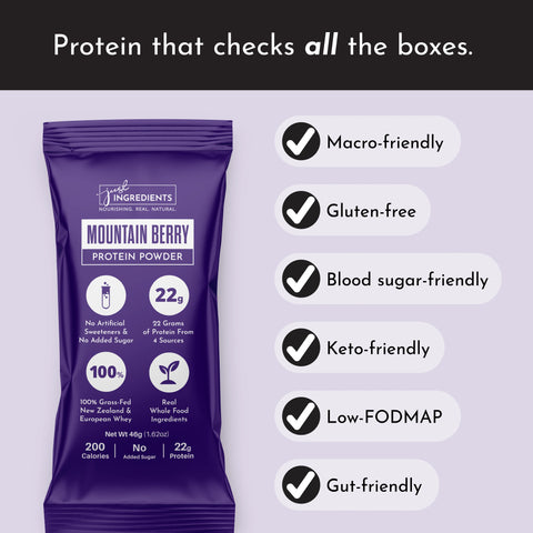 Just Ingredients Mountain Berry Protein Powder Stick