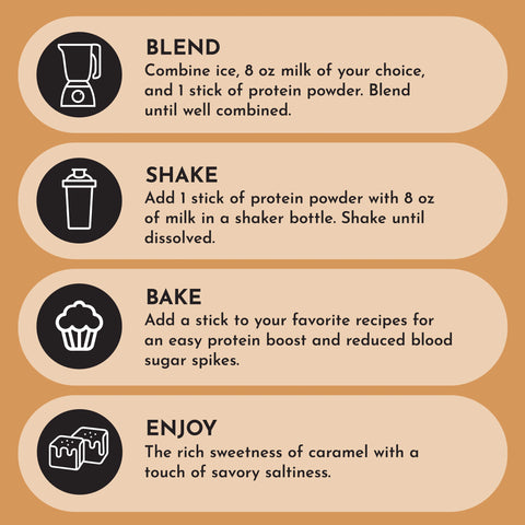 Just Ingredients Salted Caramel Protein Powder Stick