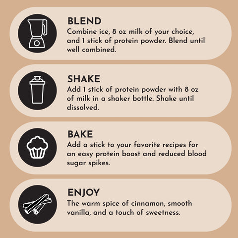 Just Ingredients Snickerdoodle Protein Powder Stick