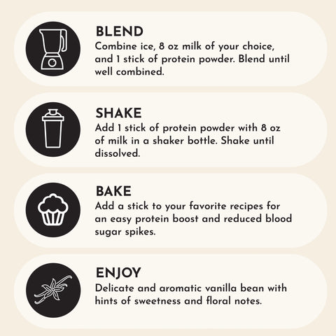 Just Ingredients Vanilla Bean Protein Powder Stick
