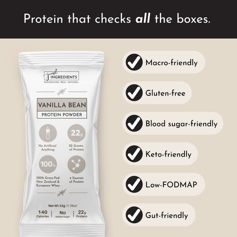 Just Ingredients Vanilla Bean Protein Powder Stick
