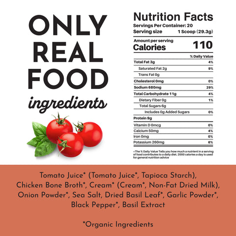Just Ingredients Tomato Basil Bone Broth