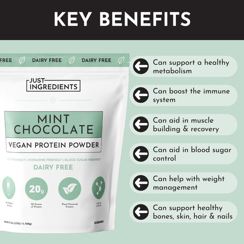 Just Ingredients Vegan Mint Chocolate Protein Powder