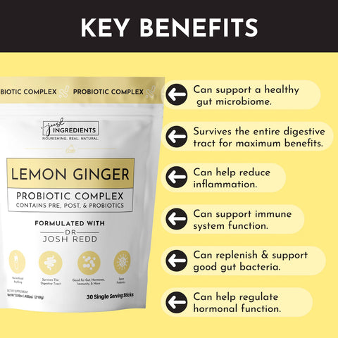 Just Ingredients Lemon Ginger Probiotic