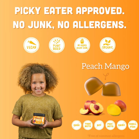 Llama Naturals Kids Prebiotic & Probiotic Gummies, Peach Mango (60 ct)