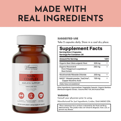 Just Ingredients NAD+ Complex