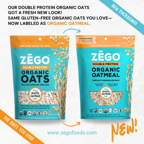 Zego Organic Gluten Free Oats (14oz bag)