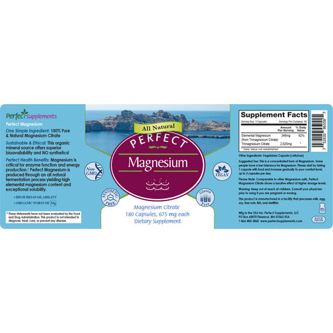 Perfect Magnesium Citrate - 180 Vegetable Capsules
