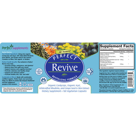 Perfect Revive - 180 Vegetable Capsules