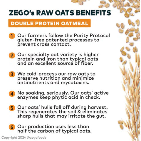 Zego Organic Gluten Free Oats (14oz bag)