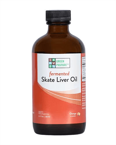 Green Pasture Fermented Skate Liver Oil, Orange – Liquid 180 ml