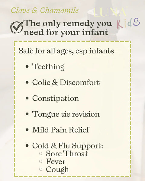 SubLuna Clove and Chamomile Teething & Colic Drops