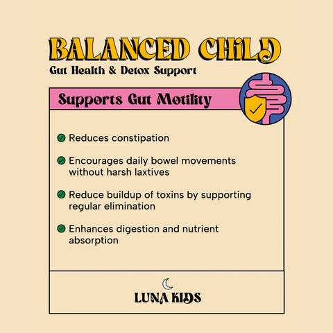 SubLuna Balanced Child: Detox & Gut Gummy