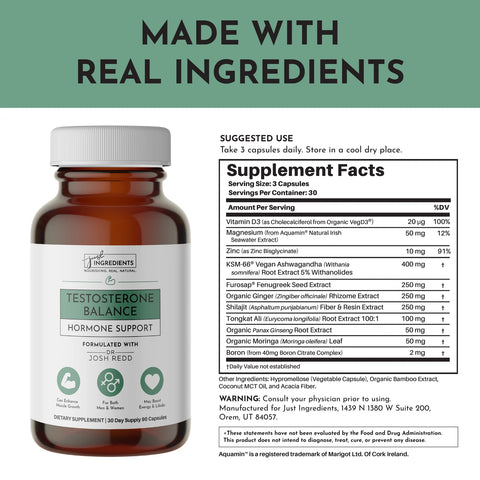 Just Ingredients Testosterone Balance